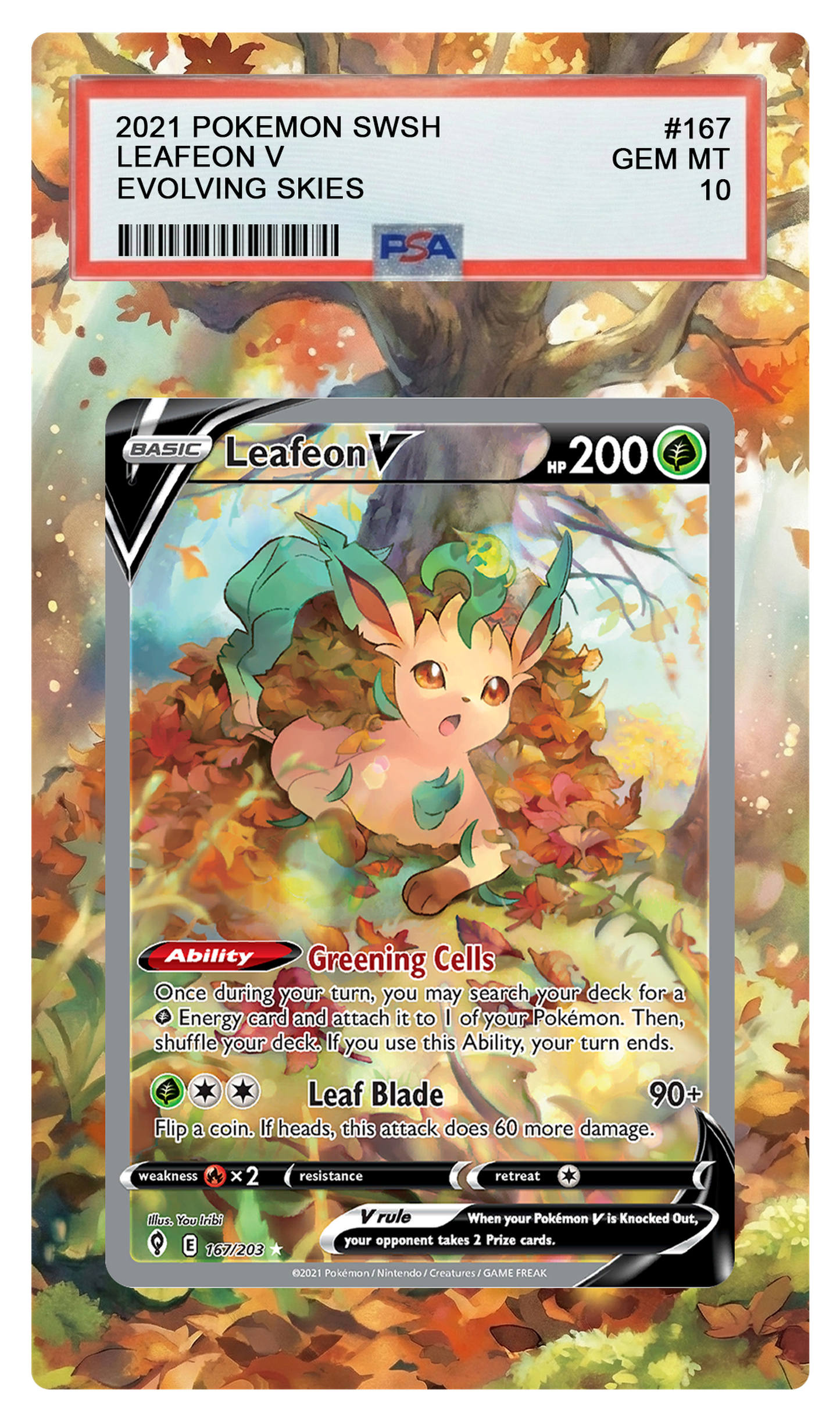 Leafeon V - 167 EVS Custom Extended Aura