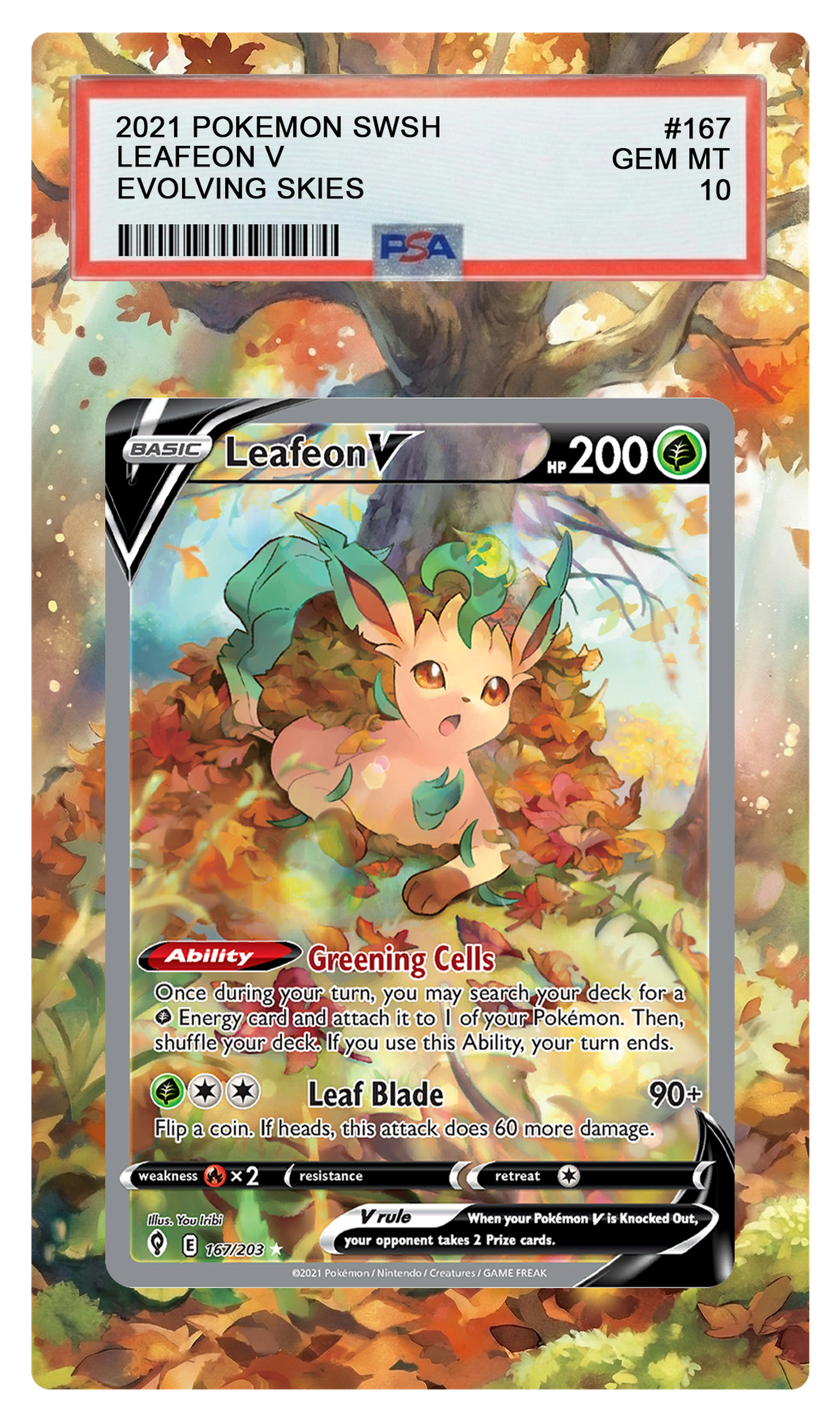 Leafeon V - 167 EVS Custom Extended Aura