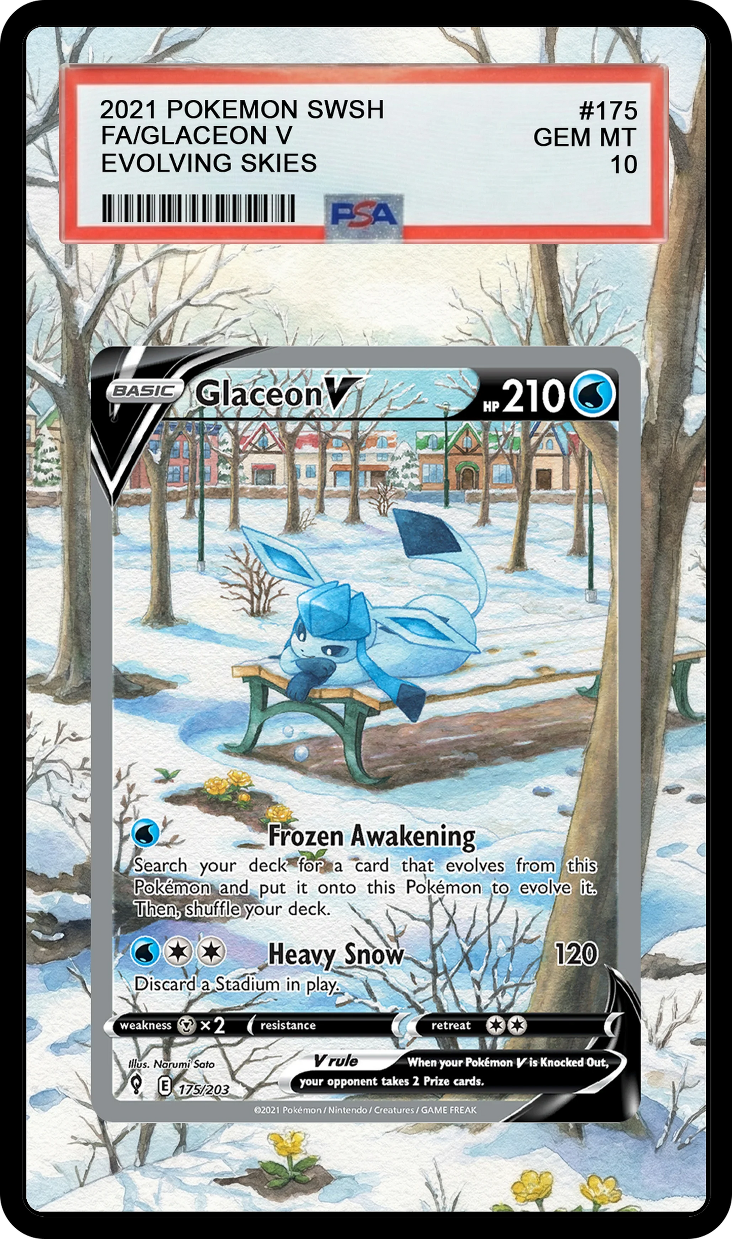 Glaceon V - 175 EVS Custom Extended Aura