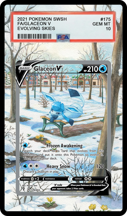 Glaceon V - 175 EVS Custom Extended Aura