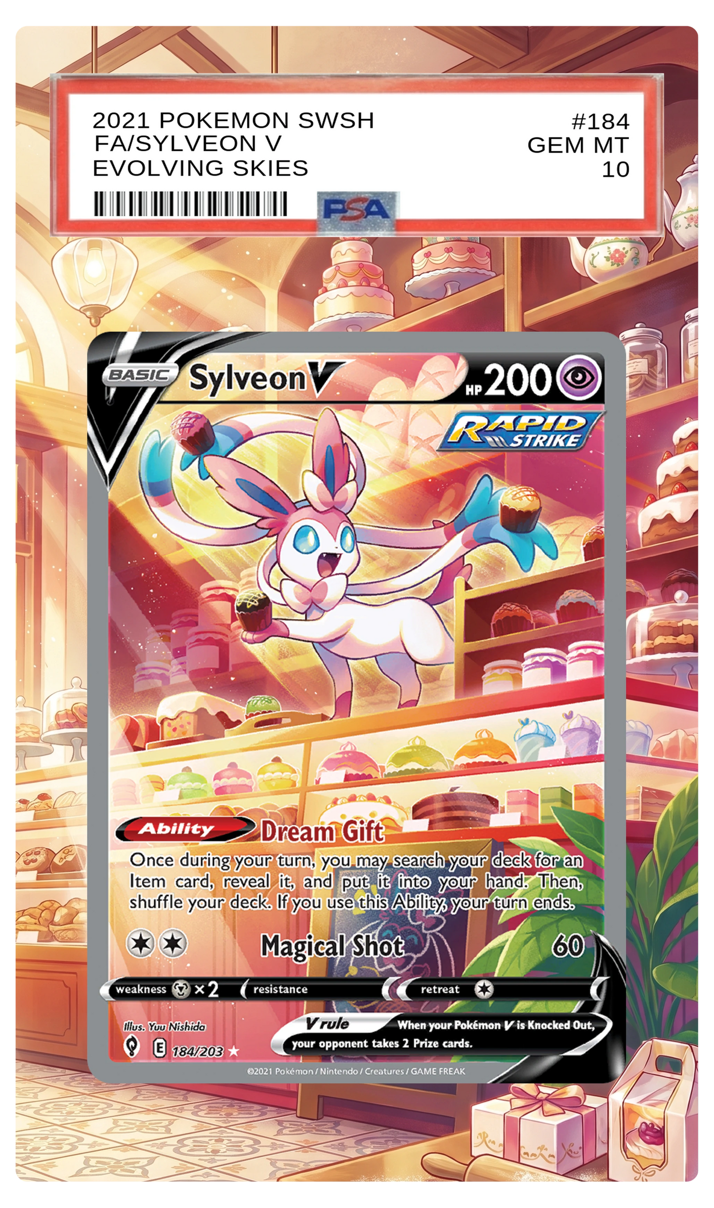 Sylveon V - 184 EVS Custom Extended Aura
