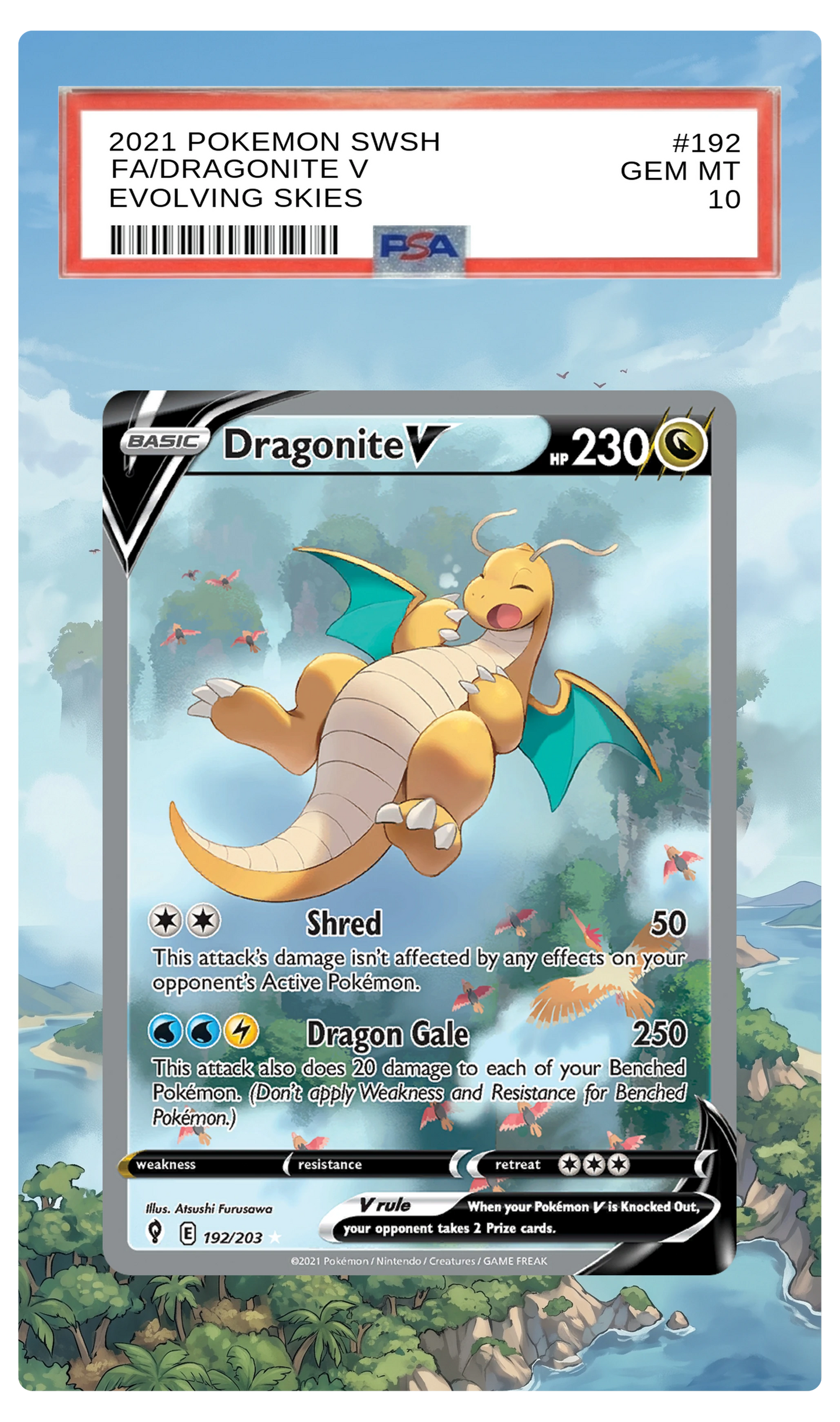 Dragonite V - 192 EVS Custom Extended Aura