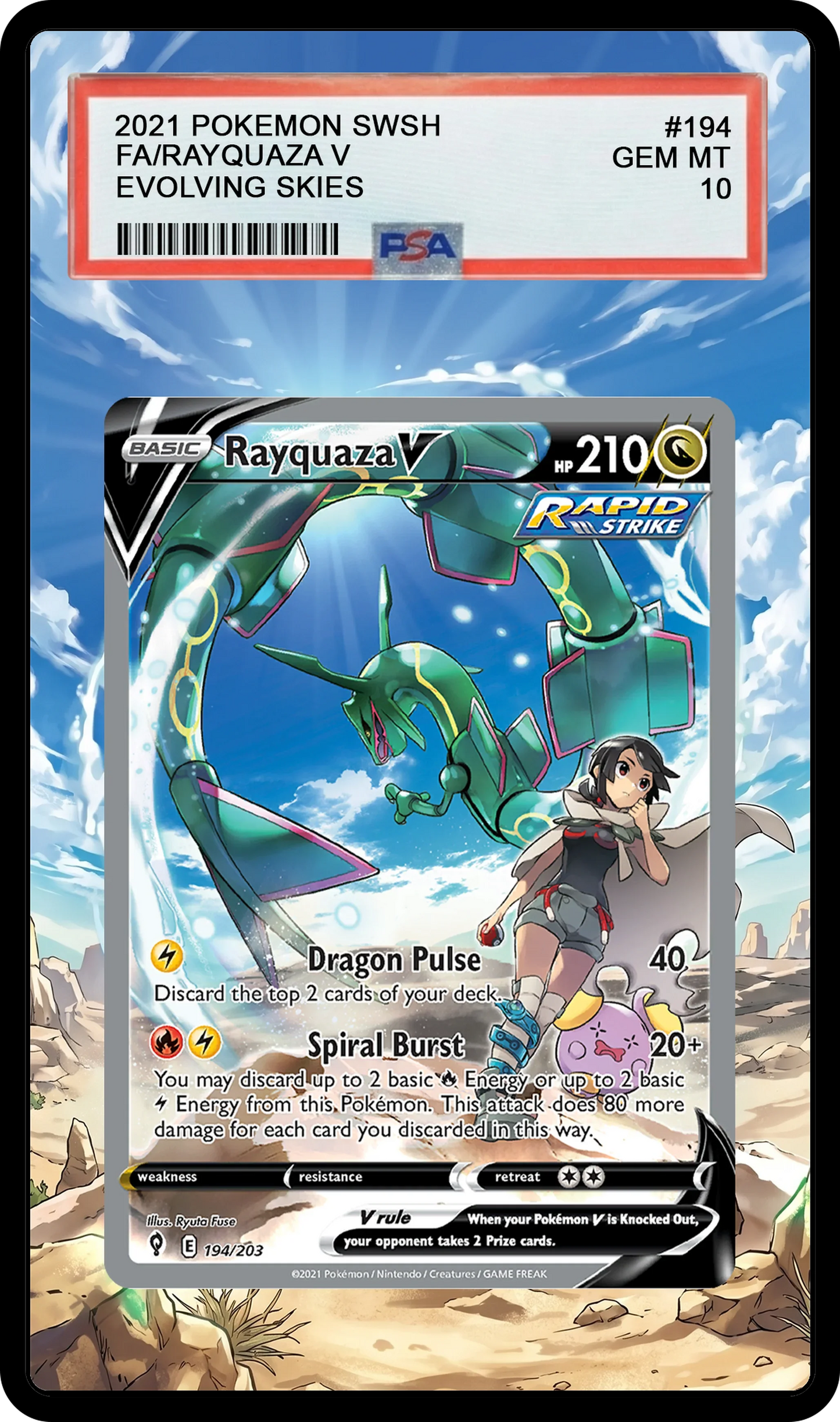 Rayquaza V - 194 EVS Custom Extended Aura
