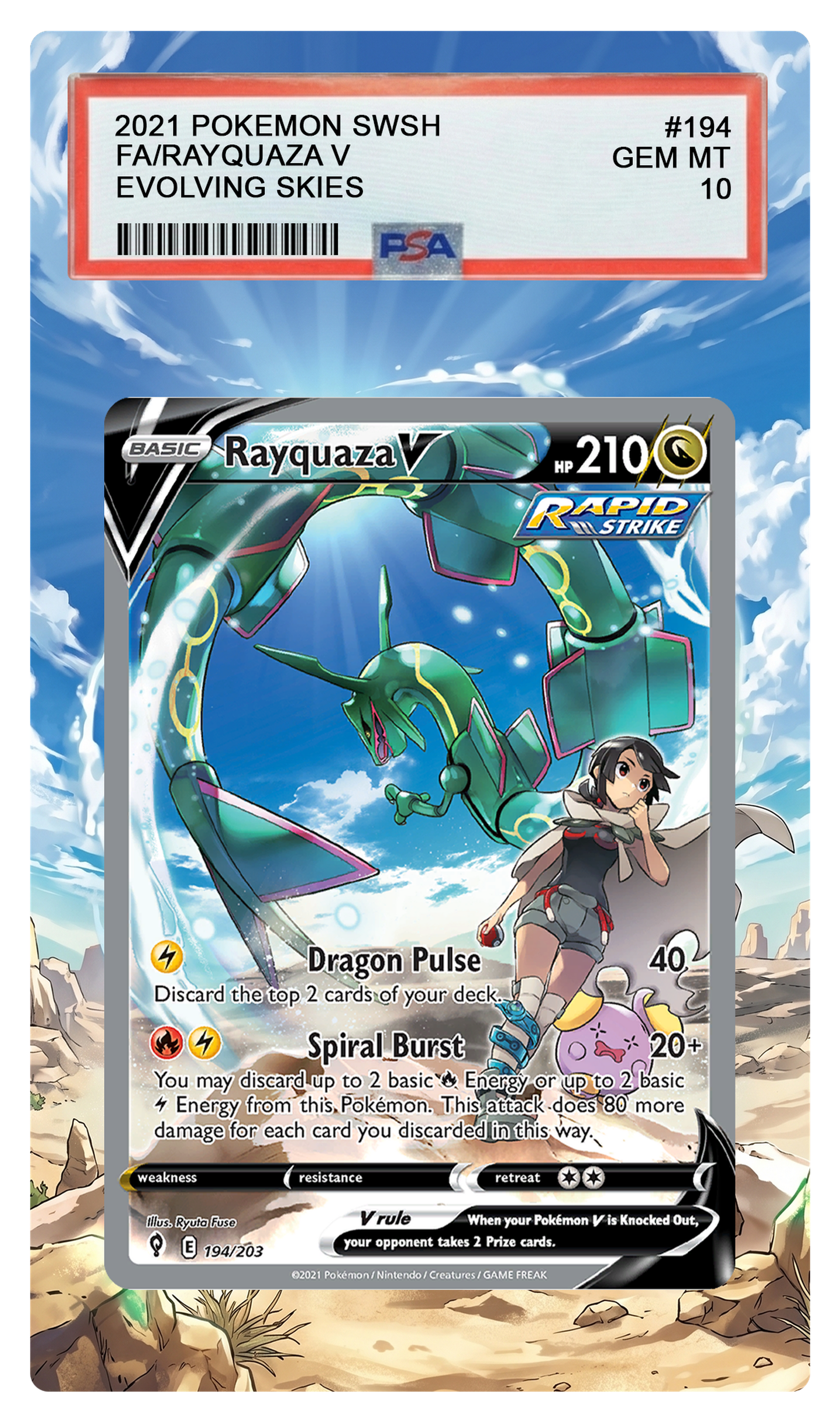 Rayquza V - 194 EVS Custom Extended Aura