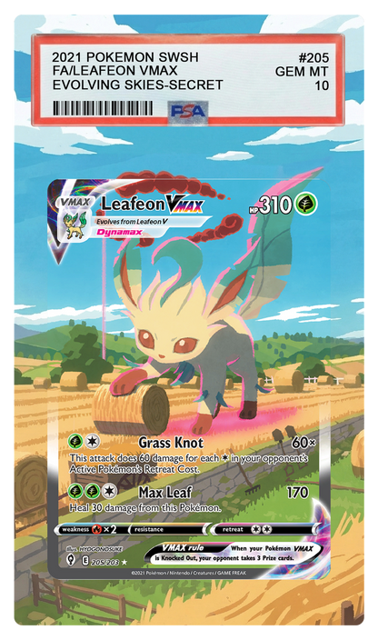 Leafeon VMAX - 205 EVS Custom Extended Aura