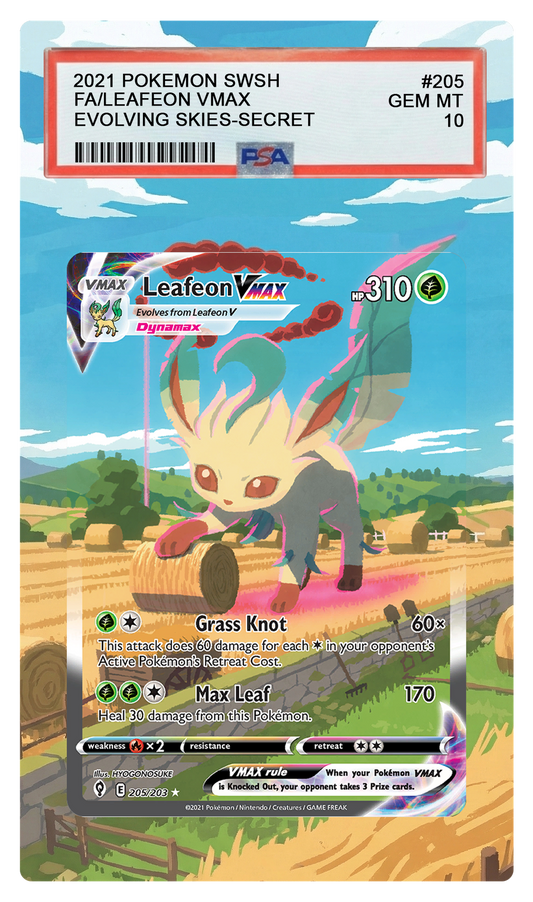 Leafeon VMAX - 205 EVS Custom Extended Aura