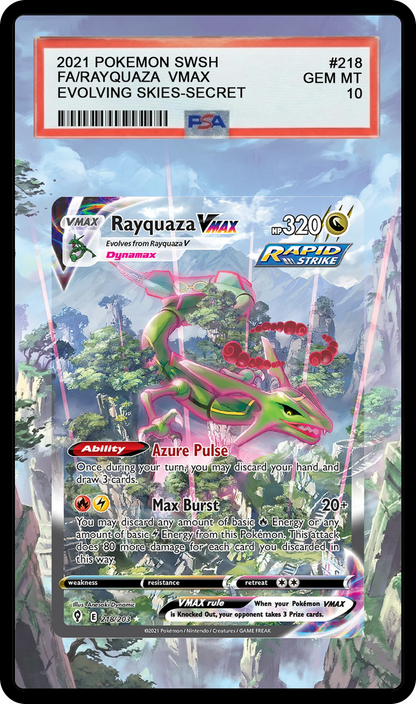 Rayquaza VMAX - 218 EVS Custom Extended Aura