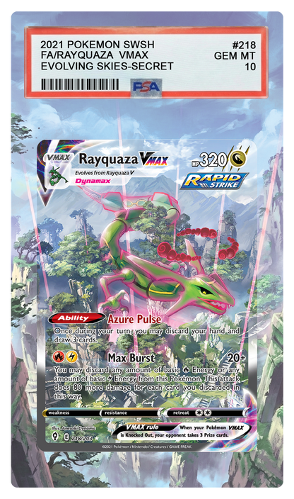 Rayquaza VMAX - 218 EVS Custom Extended Aura
