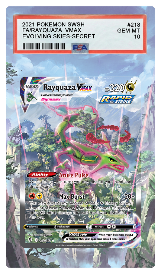Rayquaza VMAX - 218 EVS Custom Extended Aura