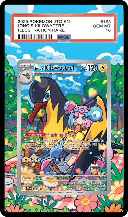 Iono's Kilowattrel - 163 JTG Custom Extended Aura