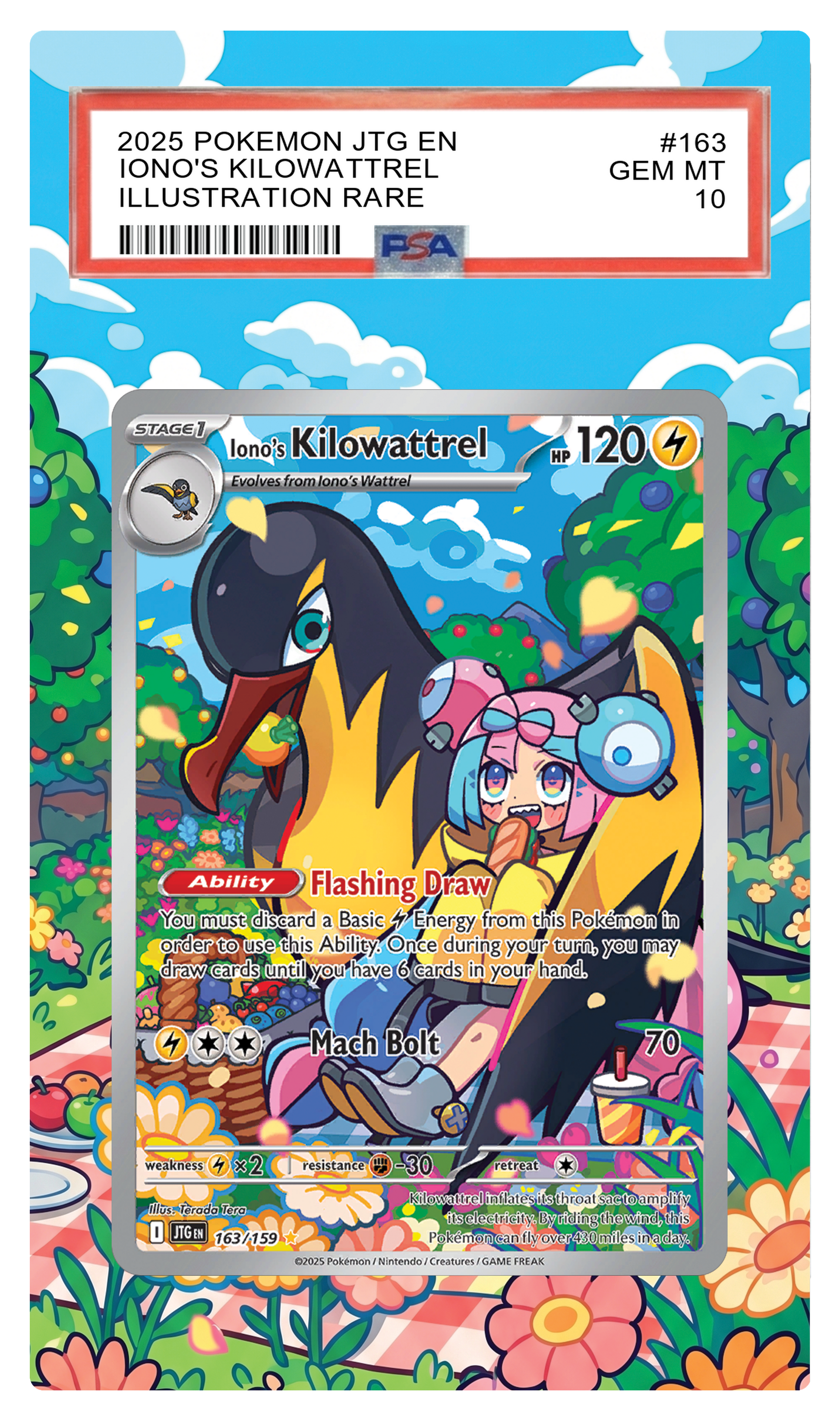 Iono's Kilowattrel - 163 JTG Custom Extended Aura