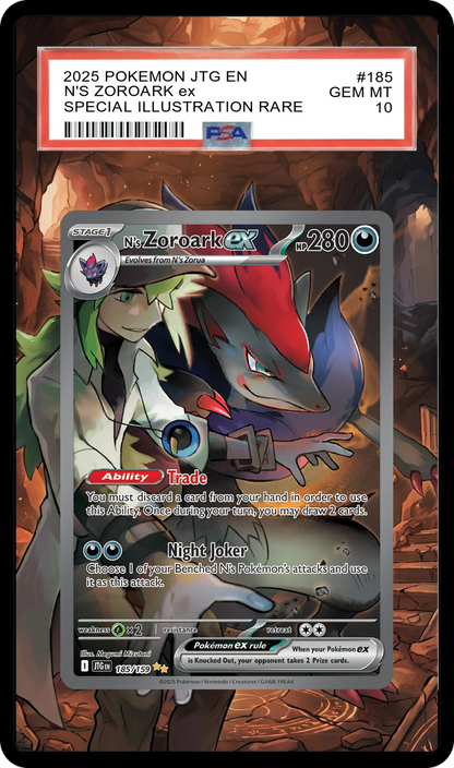 N's Zoroark EX - 185 JTG Custom Extended Aura