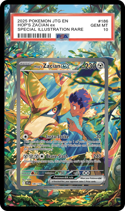 Hop's Zacian EX - 186 JTG Custom Extended Aura