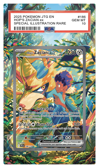 Hop's Zacian EX - 186 JTG Custom Extended Aura