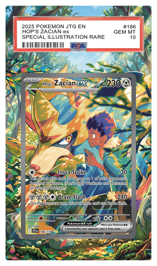 Hop's Zacian EX - 186 JTG Custom Extended Aura