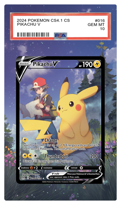 Pikachu V - TG16 LOR Custom Extended Aura