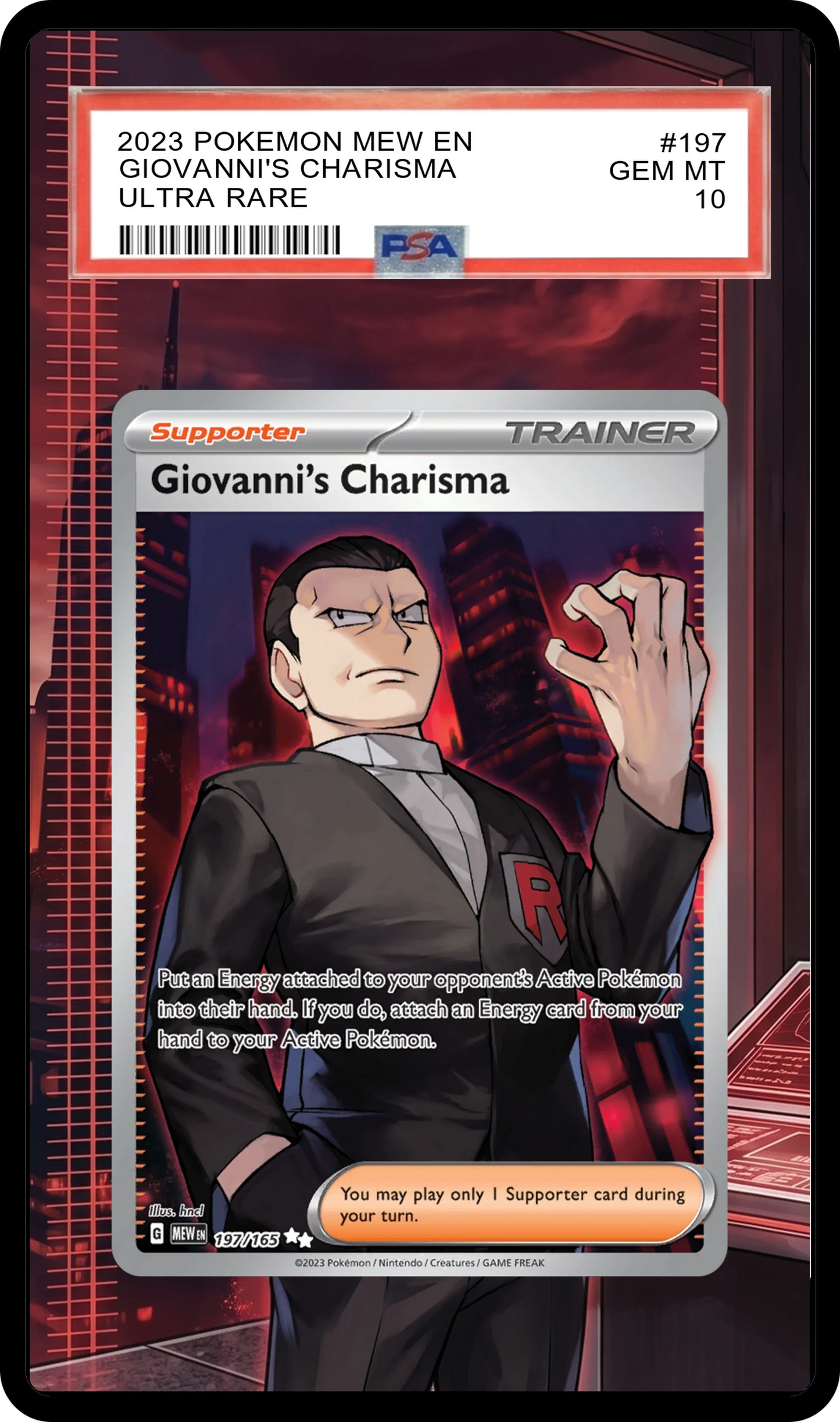 Giovanni's Charisma - 197 MEW Custom Extended Aura