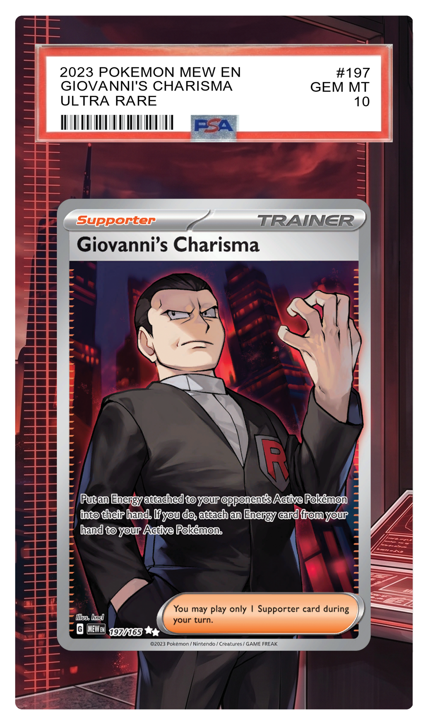 Giovanni's Charisma - 197 MEW Custom Extended Aura