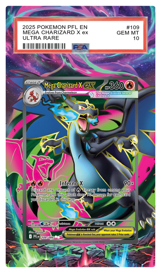 Mega Charizard X ex - 109 PFL Custom Extended Aura