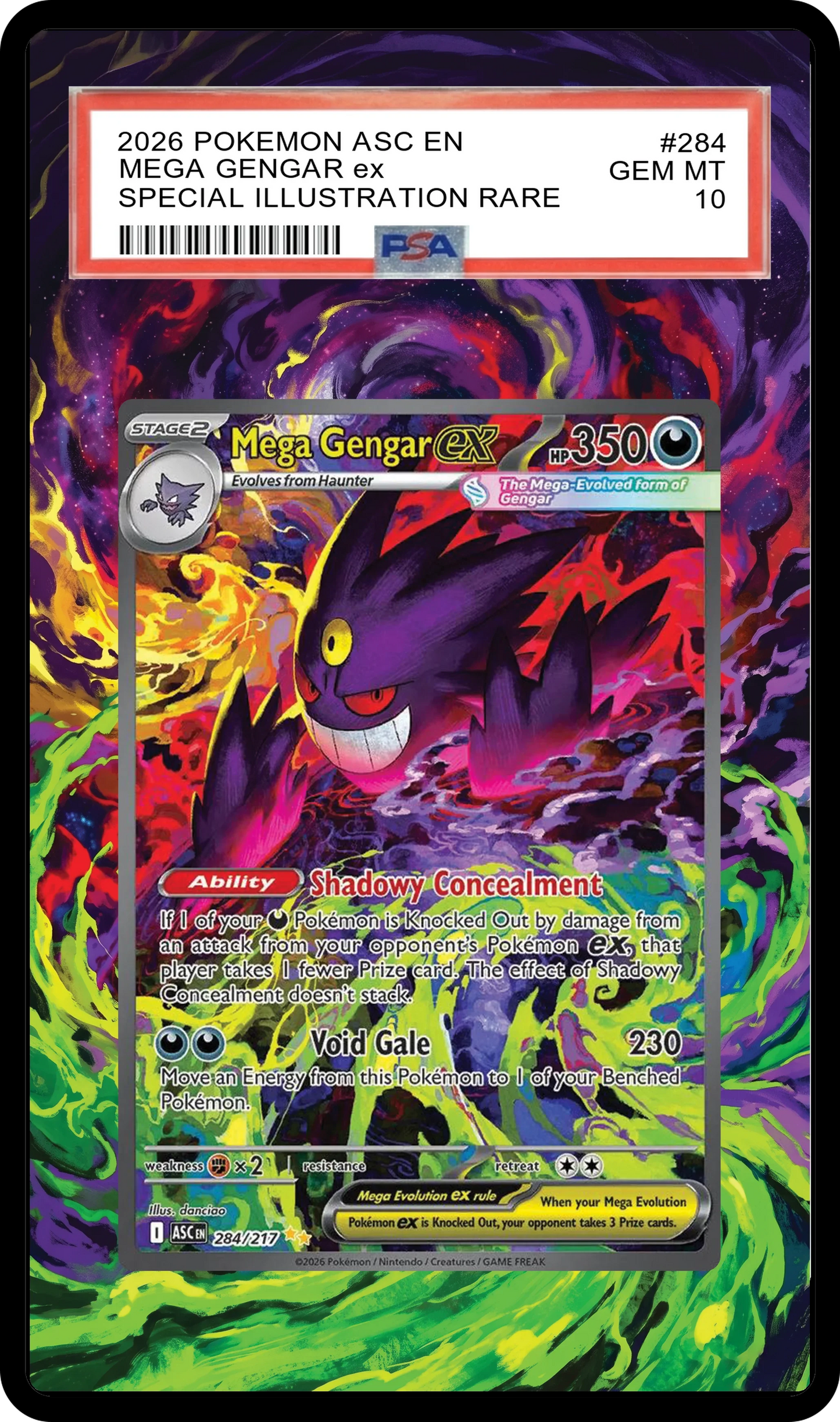 Mega Gengar ex - 284 ASC Custom Extended Aura