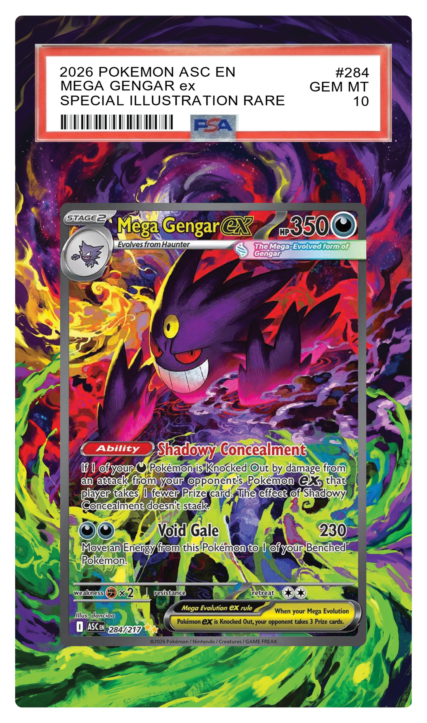 Mega Gengar ex - 284 ASC Custom Extended Aura
