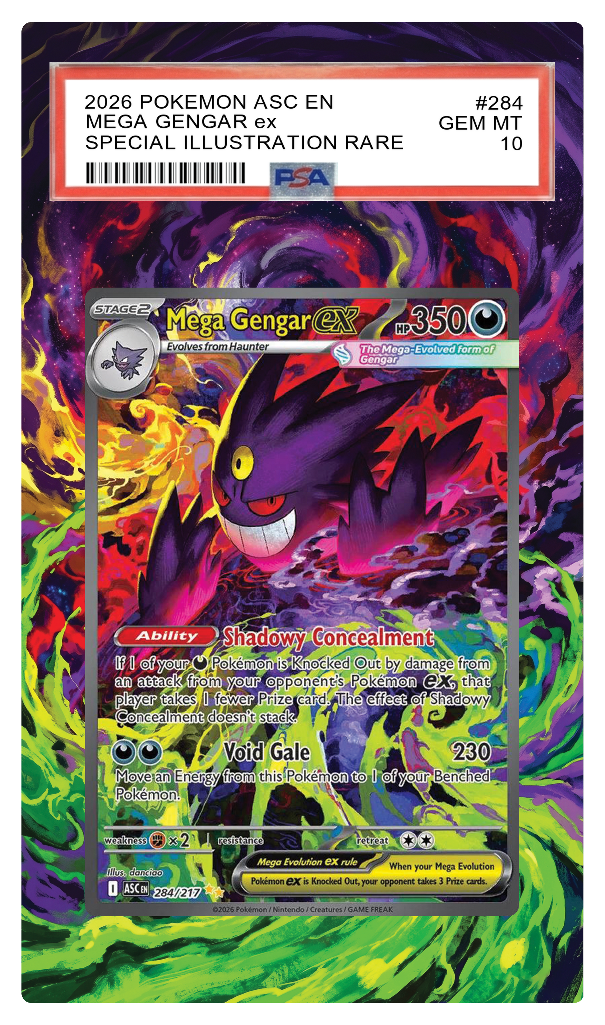 Mega Gengar ex - 284 ASC Custom Extended Aura