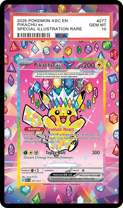 Pikachu ex - 277 ASC Custom Extended Aura