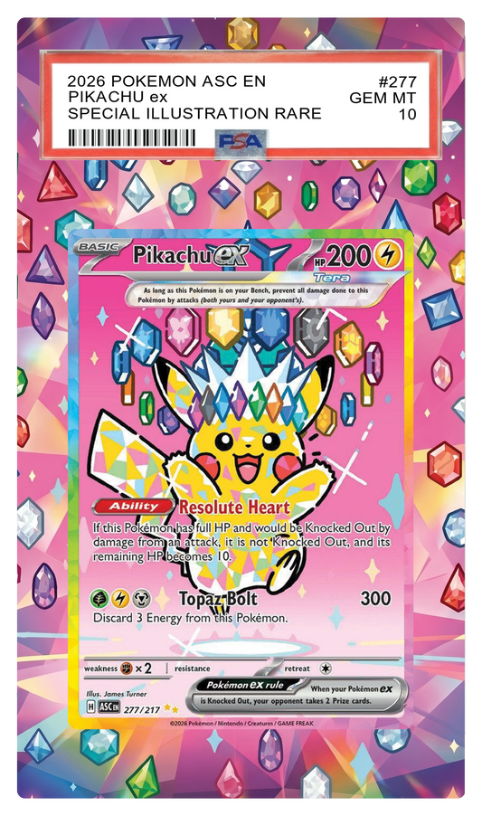 Pikachu ex - 277 ASC Custom Extended Aura