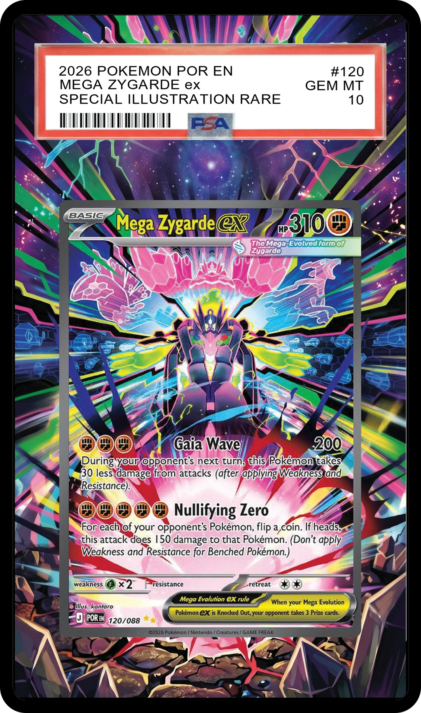 Mega Zygarde ex - 120 POR Custom Extended Aura