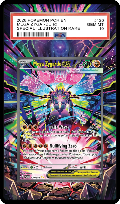 Mega Zygarde ex - 120 POR Custom Extended Aura