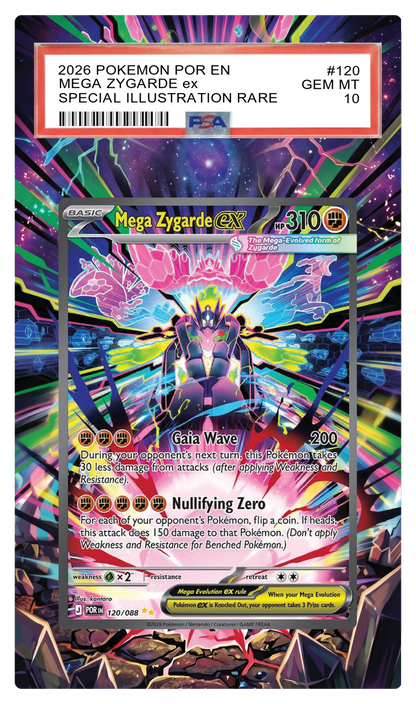 Mega Zygarde ex - 120 POR Custom Extended Aura