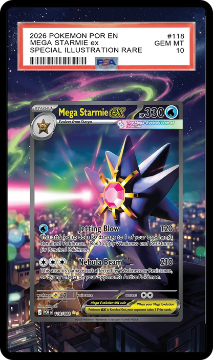 Mega Starmie ex - 118 POR Custom Extended Aura