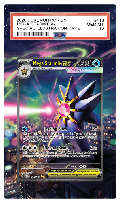 Mega Starmie ex - 118 POR Custom Extended Aura