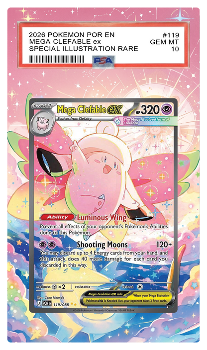 Mega Clefable ex - 119 POR Custom Extended Aura