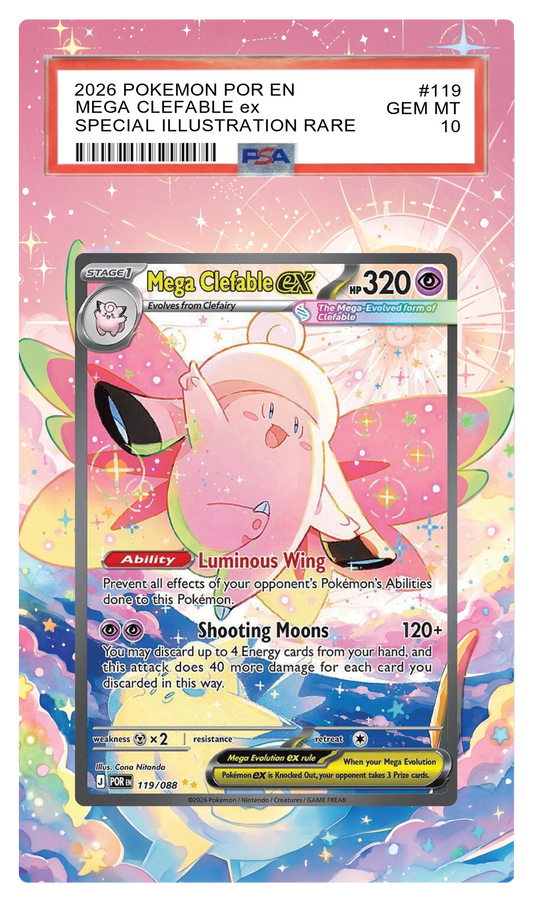 Mega Clefable ex - 119 POR Custom Extended Aura