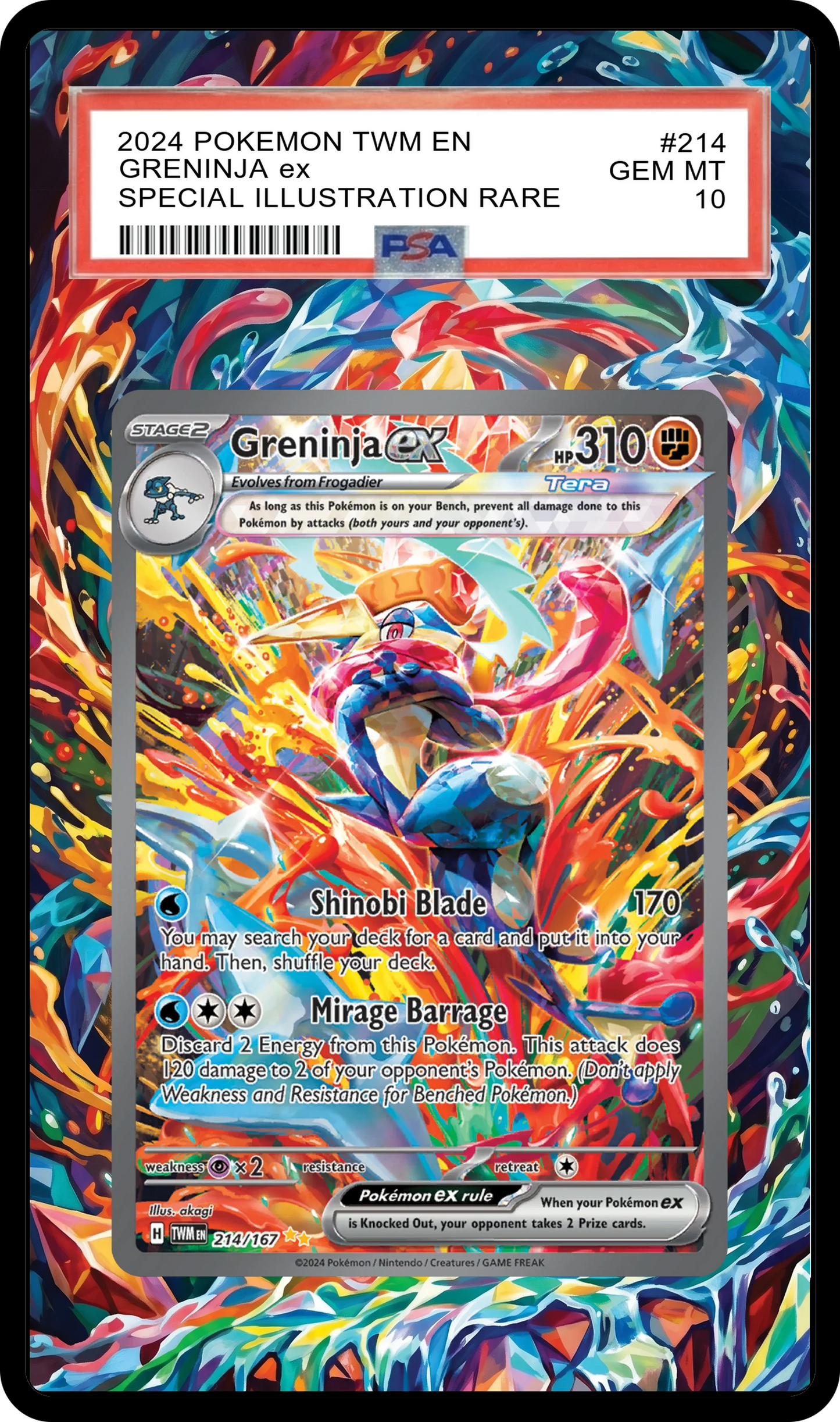Greninja ex - 214 TWM Custom Extended Aura