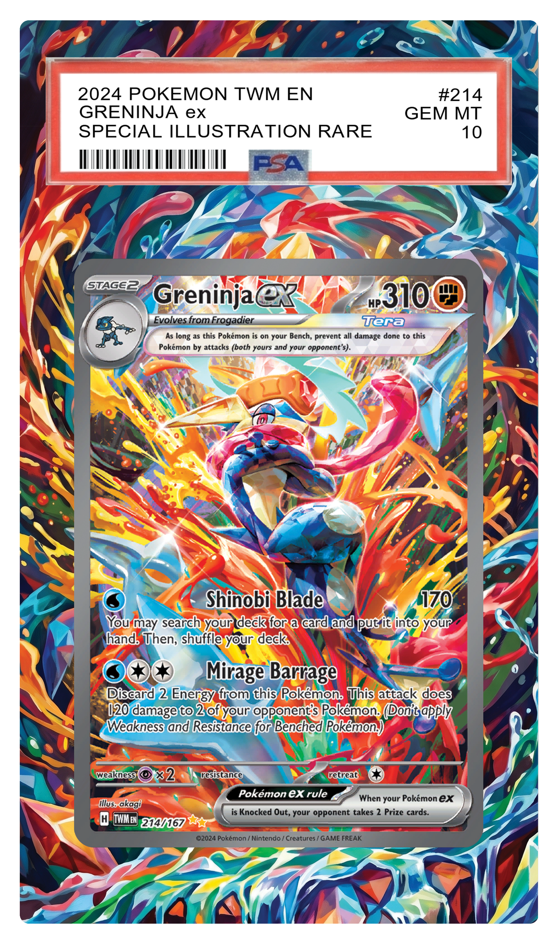 Greninja ex - 214 TWM Custom Extended Aura