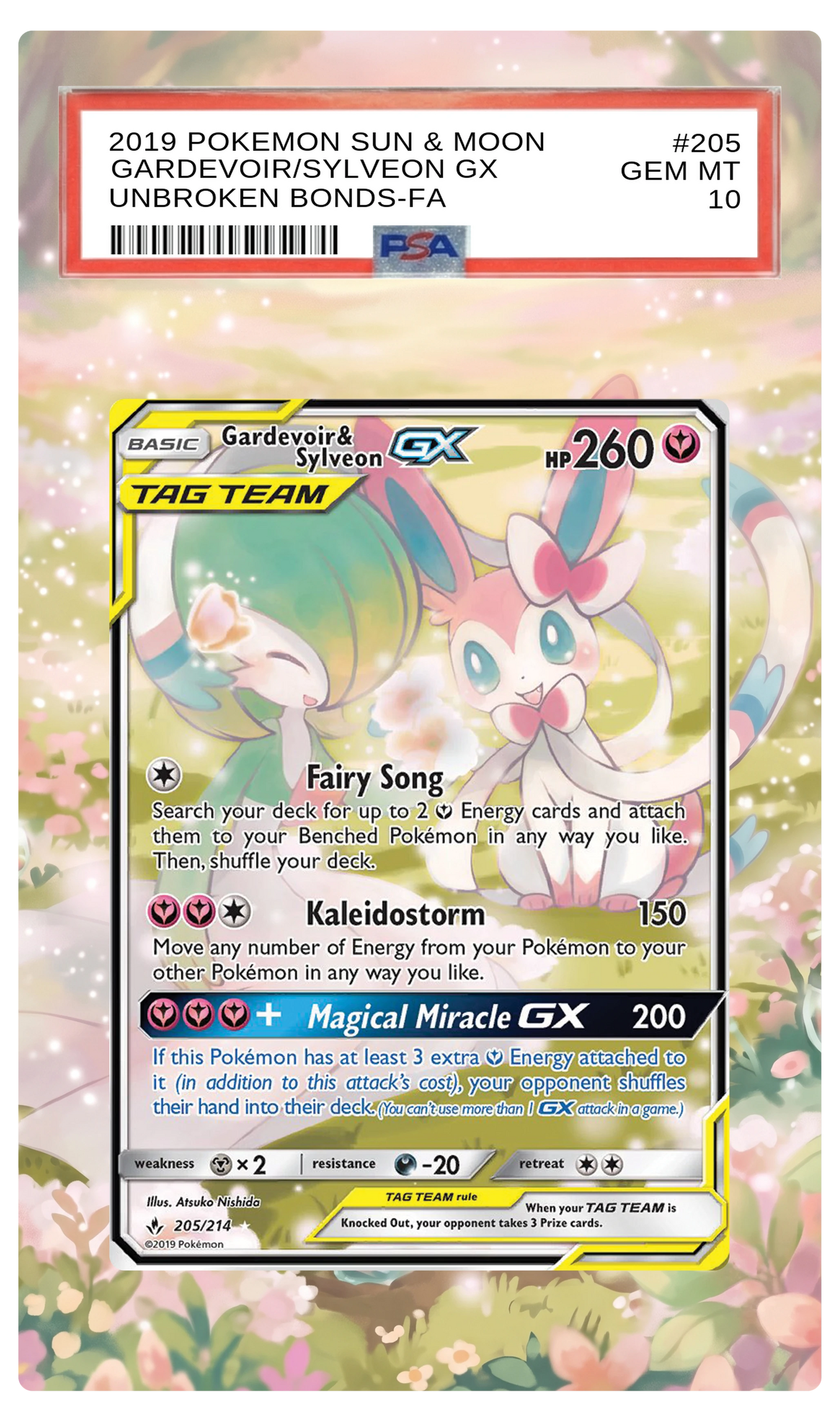 Gardevoir & Sylveon GX - 205 Unbroken Bonds Custom Extended Aura