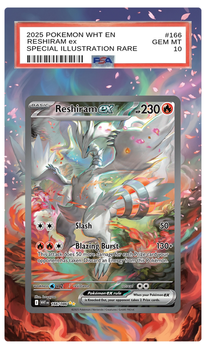 Reshiram ex - 166 White Flare Custom Extended Aura