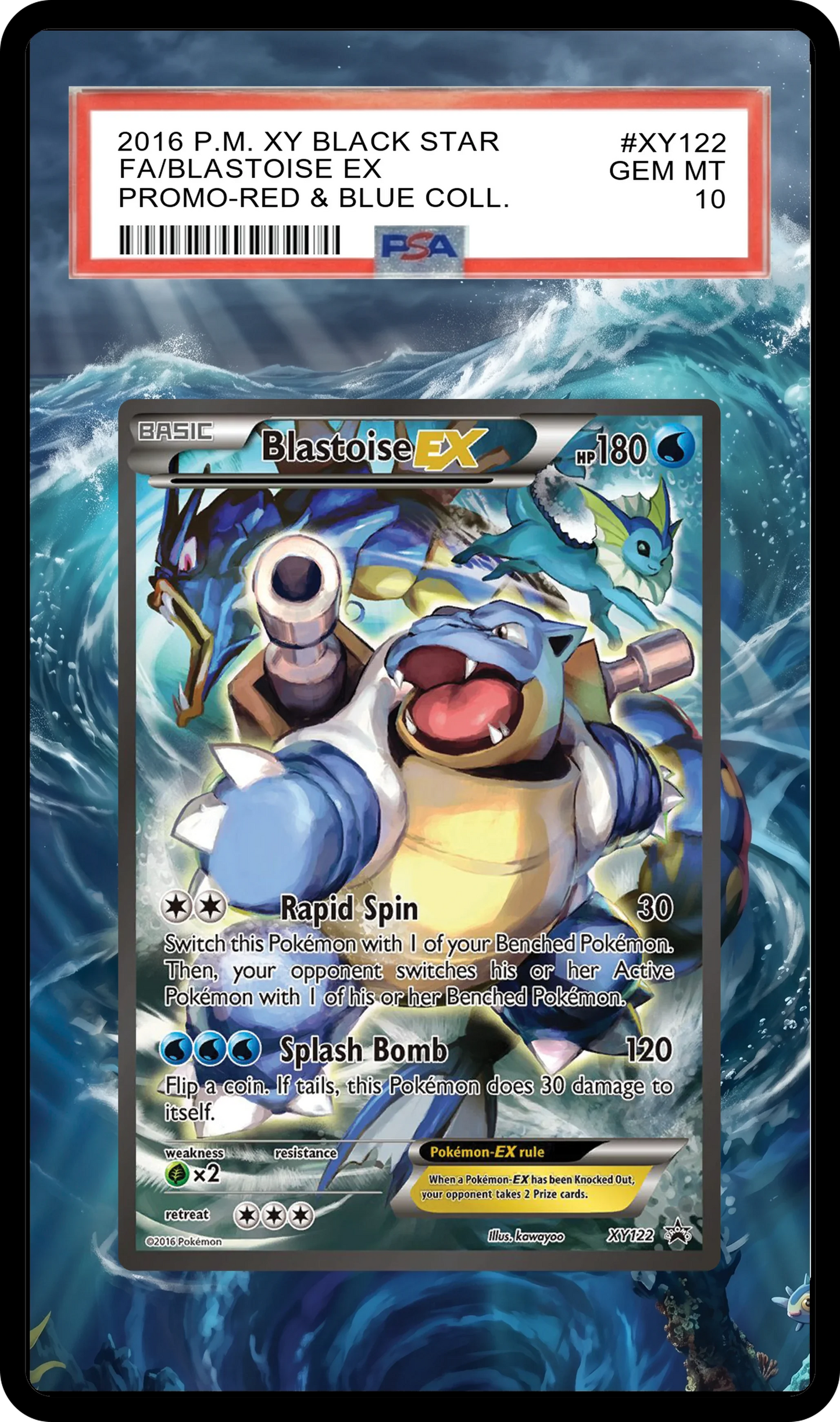 Blastoise EX - 122 XY Custom Extended Aura