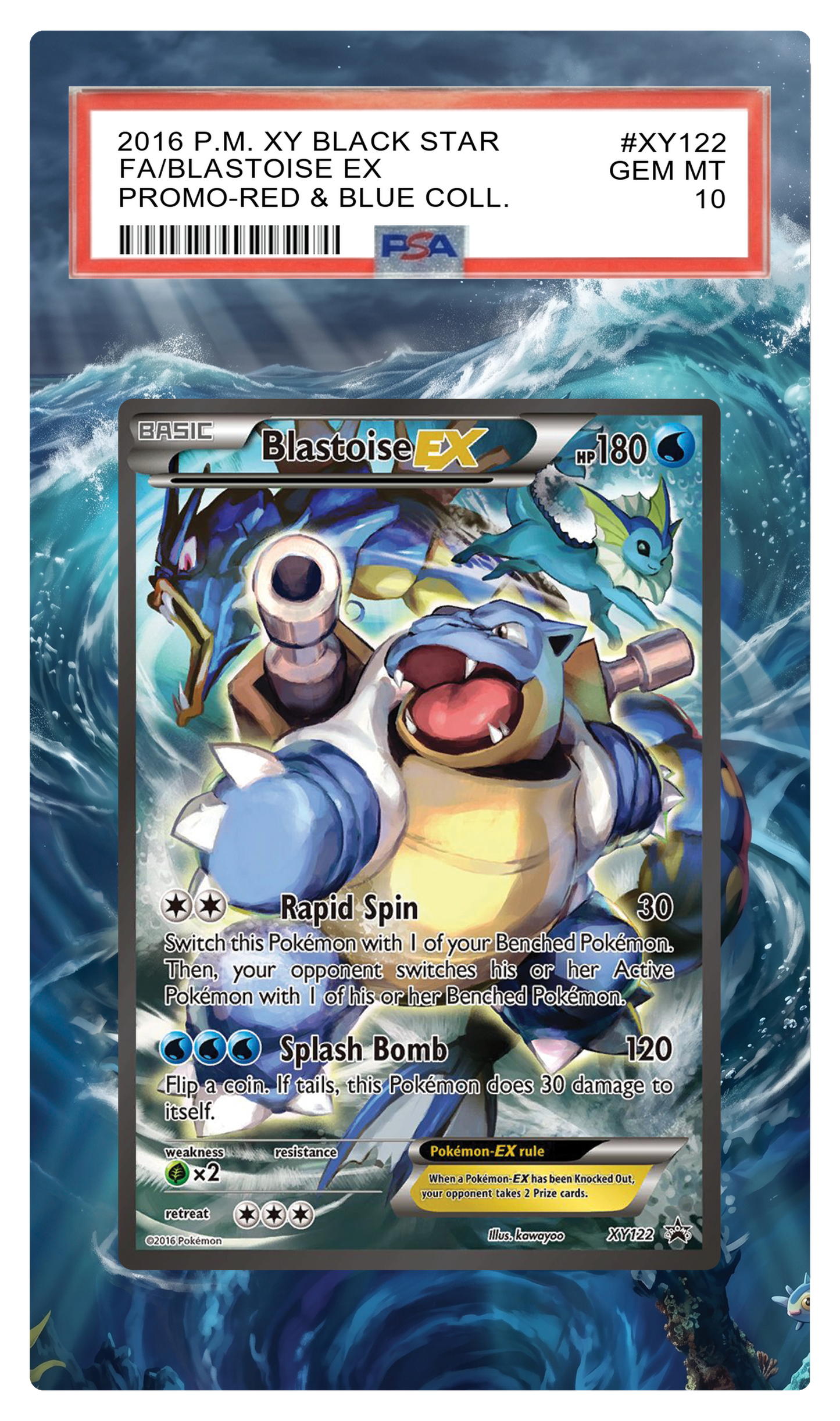 Blastoise EX - 122 XY Custom Extended Aura