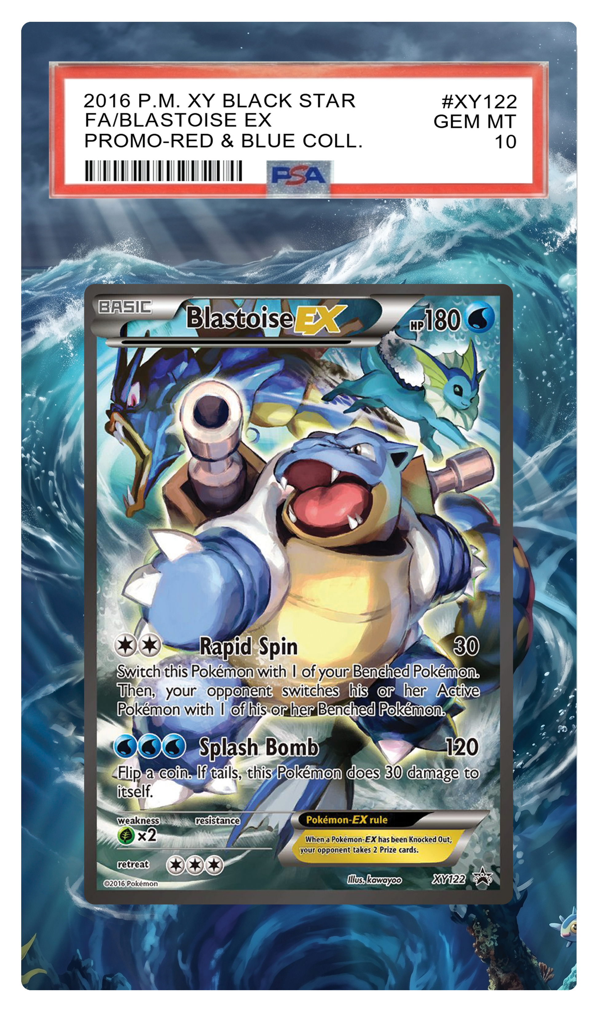 Blastoise EX - 122 XY Custom Extended Aura