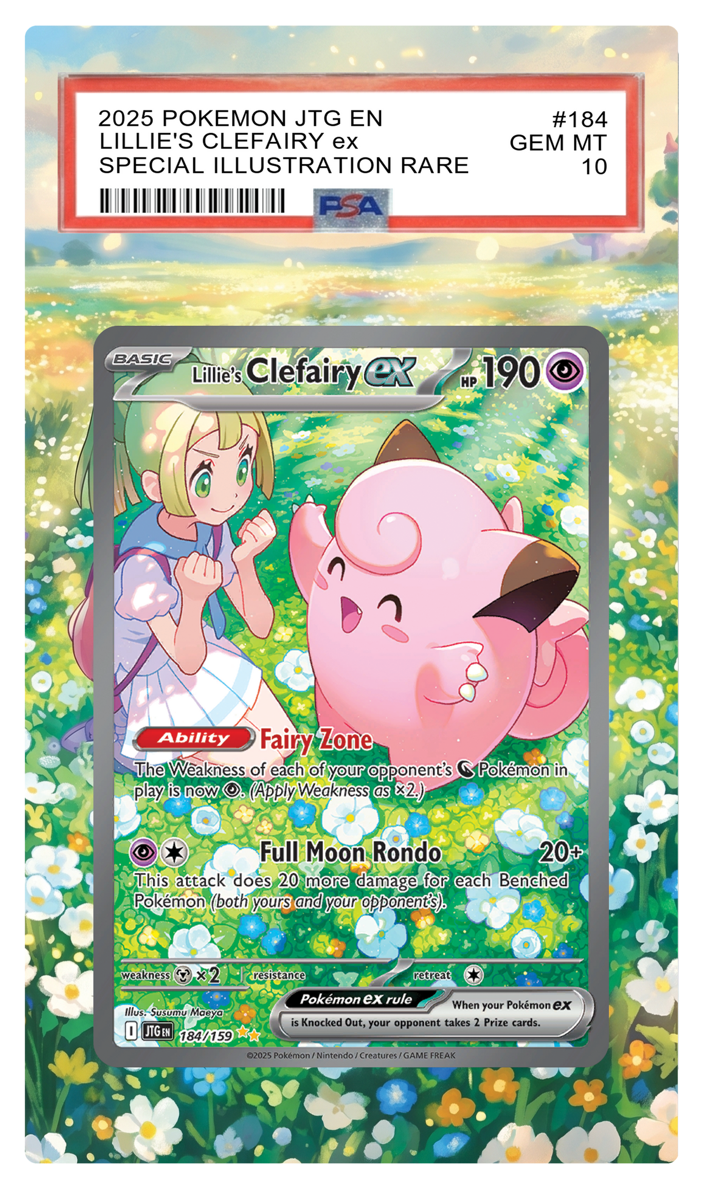 Lillie's Clefairy ex - 184 JTG Custom Extended Aura