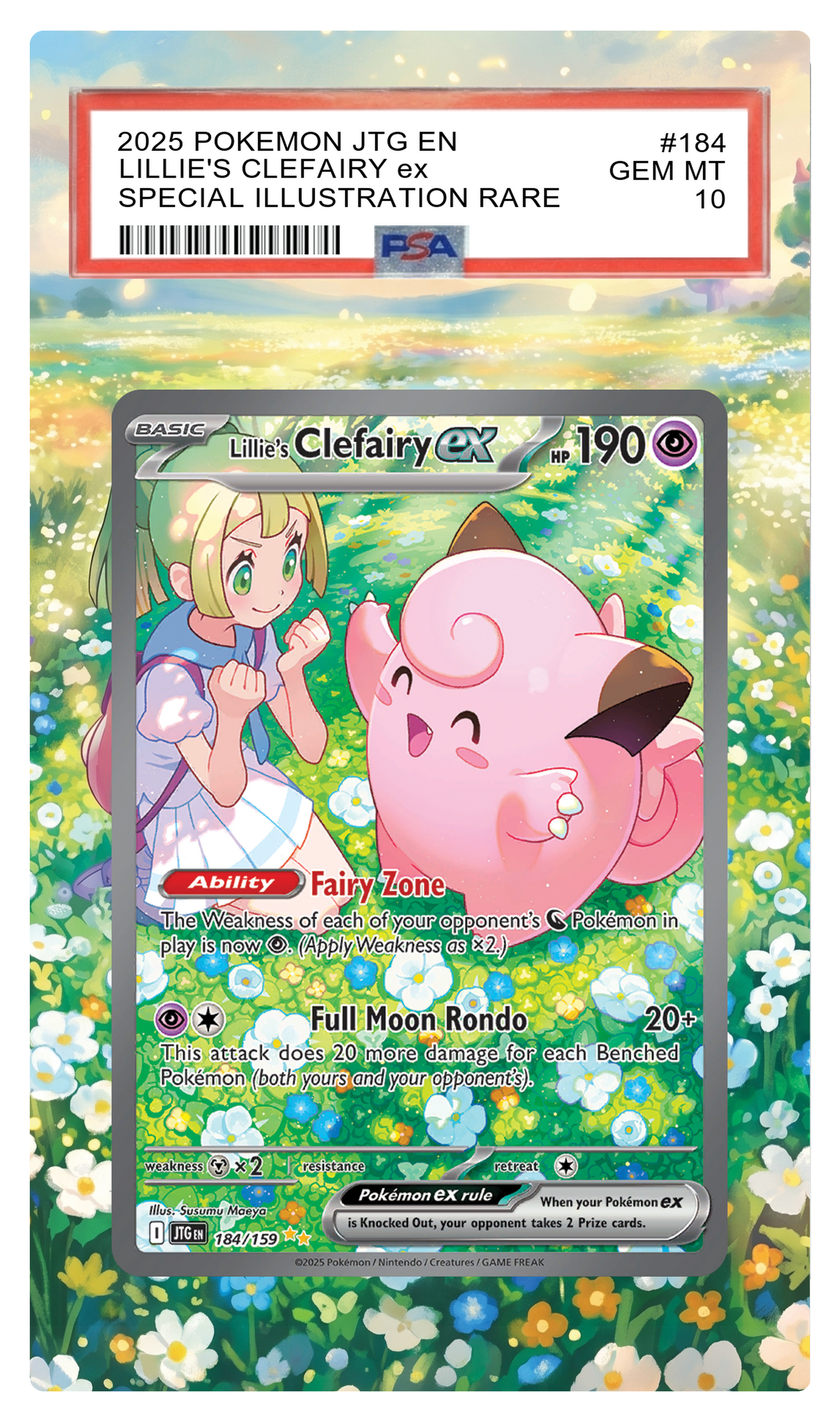 Lillie's Clefairy ex - 184 JTG Custom Extended Aura