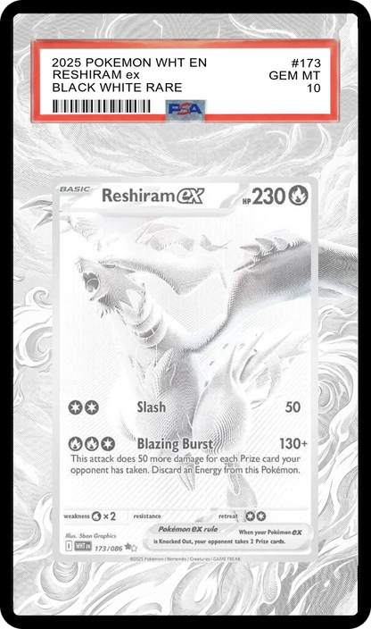 Reshiram ex - 173 White Flare Custom Extended Aura