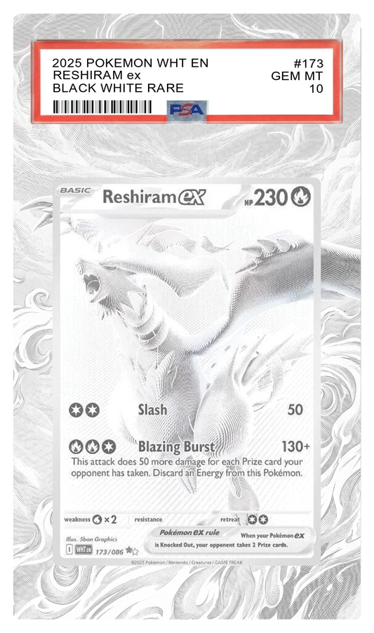 Reshiram ex - 173 White Flare Custom Extended Aura