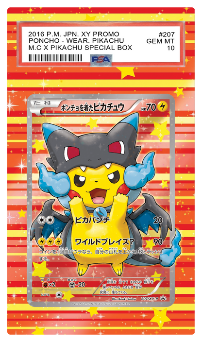 Poncho-Wearing Pikachu FA (Mega zard) - 207 XYP Custom Extended Aura