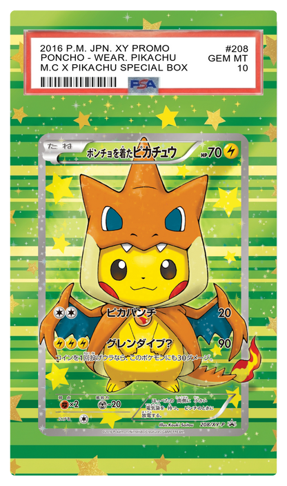 Poncho-Wearing Pikachu FA (Zard) - 208 XYP Custom Extended Aura