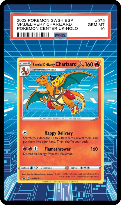 Special Delivery Charizard - SWSH075 SWSH Custom Extended Aura