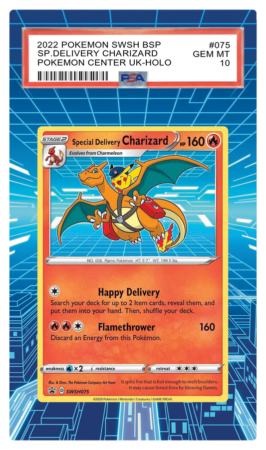 Special Delivery Charizard - SWSH075 SWSH Custom Extended Aura